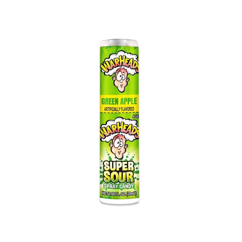 Izsmidzināma konfekte WARHEADS (GREEN APPLE), 20ml